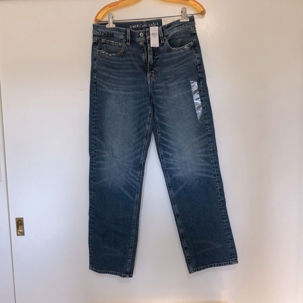 American Eagle Low rise baggy jean Size 4 short